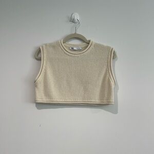 Zara Cropped Knit Top